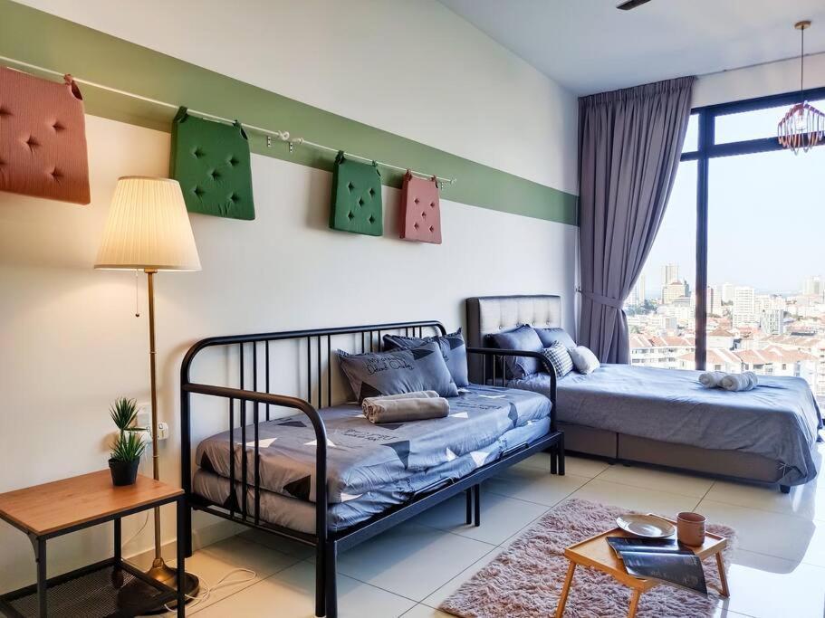 Apartment 2br Luxury Rooftop Swimming Pook Homestay@georgetown@10pax - 无敌美景两房民宿 George Town